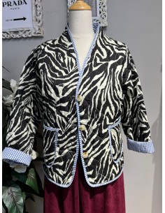 Chaqueta Cebra/vichy. 2